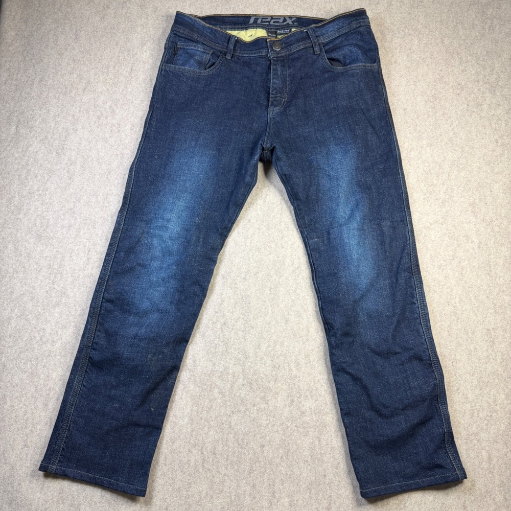Reax Mens Motorcycle Riding Jeans Blue SAS-TEC Armor Reinforced Denim 34x32